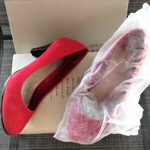 Giani Bernini Red Suede Pumps Size 7-8